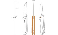 Hunting and Survival Knives : Sulankstomas peilis Ruike Hussar P121-B