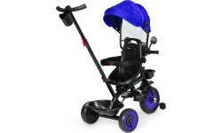 Children's Scooters Eco Toys: Kūdikių triratukas vežimėlis 3in1 su pasukama sėdyne su stogeliu mėlyna ECOTOYS