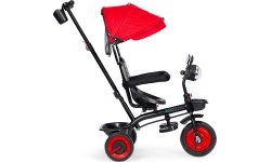 Children's Scooters Eco Toys: Kūdikių triratukas vežimėlis 3in1 su pasukama sėdyne su stogeliu raudonas ECOTOYS