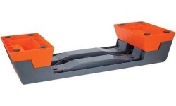 Aerobikos stepai HMS: Aerobikos stepas HMS Premium AS007 juodas-oranžinis