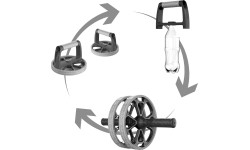 Exercise Wheels inSPORTline: "3-in-1" abdominalinis volelis "inSPORTline Pushabroll