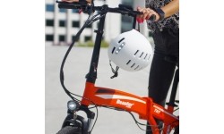 Gloves & Helmets & Accessories Beaster: Šalmas Beaster BS51BL, dydis M, baltas, su LED lemputėmis