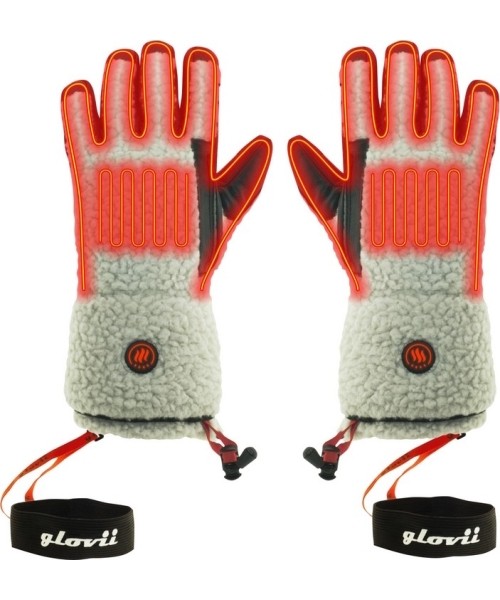 Heated Gloves Glovii: Šildomos dirbtinio švarko pirštinės Glovii GS3