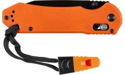 Medžiokliniai ir išgyvenimo peiliai Ganzo / Firebird: Ganzo G7453-OR-WS sulankstomas peilis su švilpuku