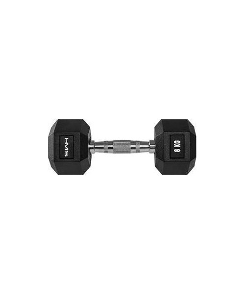 Rubber Dumbbells HMS: HEX PRO HANTELIAI HMS