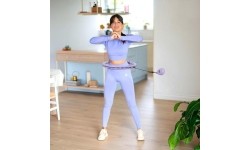 Weight Hoops One Fitness: OHA02 HULA HOP VIOLETINĖ SU SVORIU ONE FITNESS