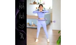 Lankai sukimui One Fitness: OHA02 HULA HOP VIOLETINĖ SU SVORIU ONE FITNESS