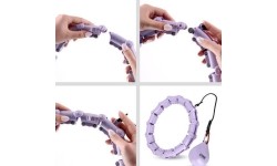 Weight Hoops One Fitness: OHA02 HULA HOP VIOLETINĖ SU SVORIU ONE FITNESS