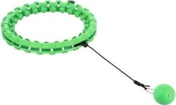 Weight Hoops HMS: HHW01 ŽALIOS SPALVOS HULA HOOP LANKAS SU SVORIU HMS