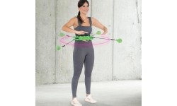 Weight Hoops HMS: HHW01 ŽALIOS SPALVOS HULA HOOP LANKAS SU SVORIU HMS