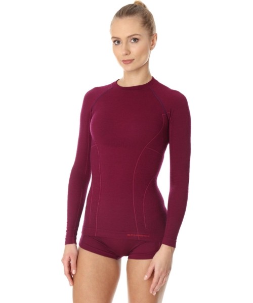 Long-Sleeved Shirts Brubeck: Brubeck Palaidinė Moterims Active Wool Black
