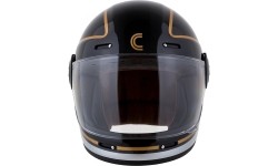 Full Face Helmets Cassida: Motociklininko šalmas "Cassida Fibre Jawa Sport" juodas/ sidabrinis/ auksinis