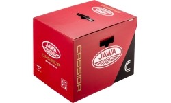 Full Face Helmets Cassida: Motociklininko šalmas "Cassida Fibre Jawa Sport" juodas/ sidabrinis/ auksinis