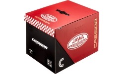 Full Face Helmets Cassida: Motociklininko šalmas "Cassida Fibre Jawa Sport" juodas/ sidabrinis/ auksinis