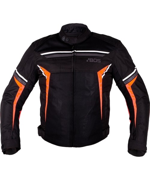 Men's Short Textile Jackets BOS: Vyriška motociklininko striukė BOS Laganas