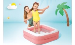 Vaikų baseinai Intex: Pripučiamas vaikiškas baseinas 57100 Šviesiai rožinis - INTEX