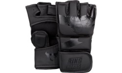 MMA Gloves Ringhorns: MMA pirštinės Ringhorns Charger - Black/Black