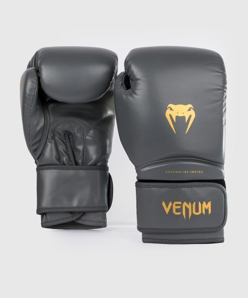 Boxing Gloves Venum: "Venum Contender 1.5" bokso pirštinės - pilkos/auksinės