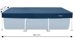 Towables Jobe Intex: Dengiamasis brezentinis kilimėlis 2,6x1,6 m rėminiam baseinui Intex 28036