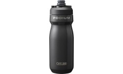 Gertuvės ir puodeliai CamelBak: "Podium" izoliuotas plieninis 0,5 l juodos spalvos