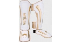 Leg Protection Venum: Apsaugos kojoms Venum Elite Standup - White/Gold