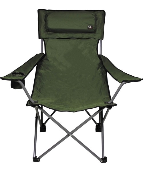 Turistinės kėdės FoxOutdoor: Sulankstoma kėdė FoxOutdoor Deluxe, žalia