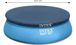 Towables Jobe Intex: POKRYWA OSŁONA PLANDEKA NA BASEN 244cm INTEX 28020