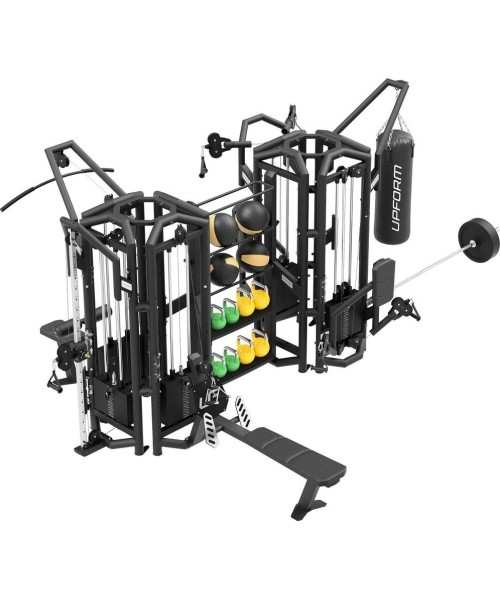 Strength Machines UpForm: 6 trosinių teniruoklių komplektas su stovu UpForm UF-T005