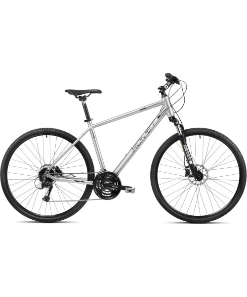 Dviračiai jaunimui ir suaugusiems Romet: Dviratis Romet Orkan 4 M Lite 28" 2023 silver-black