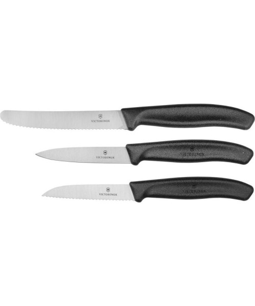 Cutlery : "Victorinox" 3 peilių rinkinys 6.7113.3 (juodas)