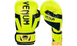 Boxing Gloves Venum: "Venum Elite" bokso pirštinės vaikams - Exclusive - Fluo yellow
