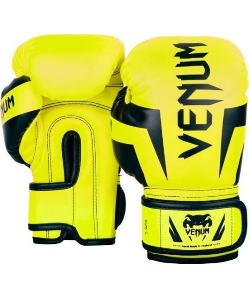 Boxing Gloves Venum: "Venum Elite" bokso pirštinės vaikams - Exclusive - Fluo yellow