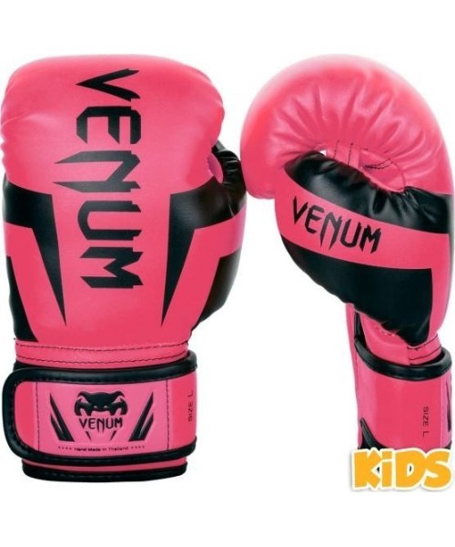 Boxing Gloves Venum: Venum Elite Boxing Gloves Kids - Exclusive - Fluo pink