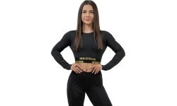 Women's Tops and Tank Tops Nebbia: Women’s Long-Sleeved Crop Top Nebbia INTENSE Perform 839