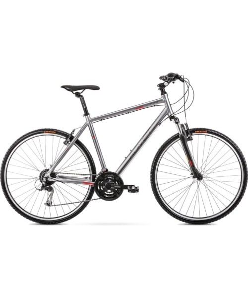 City Bikes Romet: Dviratis Romet Orkan 2 M 28" 2022 graphite-red