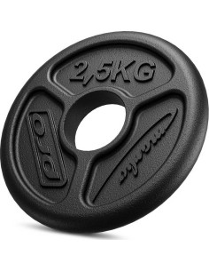50 mm - Plieniniai svoriai Marbo Sport: Olimpinis ketaus svoris Marbo MW-O2I5-OLI, 2,5kg, 51mm