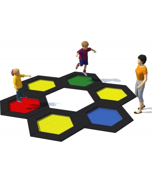 In-ground trampolines : Trampoline Inter-Play Hexo 6A