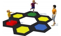In-ground trampolines : Trampoline Inter-Play Hexo 6A