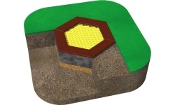 In-ground trampolines : Trampoline Inter-Play Hexo 5A