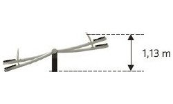 Outdoor Toys : Double Seesaw Inter-Play Crab