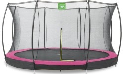 In-ground trampolines Exit: Įkasamas batutas su tinklu Exit Silhouette 366cm - Rožinis