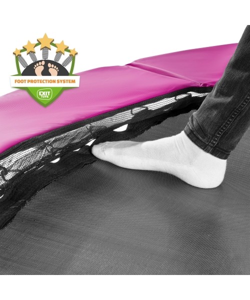 In-ground trampolines Exit: Įkasamas batutas su tinklu Exit Silhouette 366cm - Rožinis