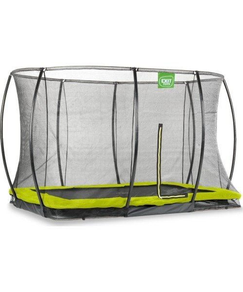In-ground trampolines Exit: Įkasamas batutas su tinklu Exit Silhouette 214x305cm - Žalias