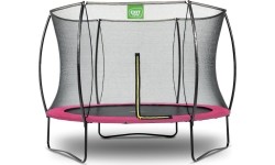 On-ground trampolines Exit: Apvalus batutax Exir Silhouette 244cm - Rožinis