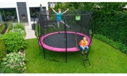 On-ground trampolines Exit: Apvalus batutax Exir Silhouette 244cm - Rožinis