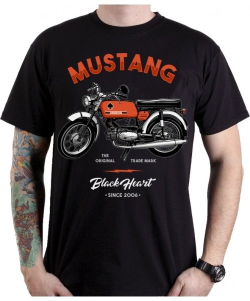 Men's T-Shirts Black Heart: Marškinėliai BLACK HEART Mustang