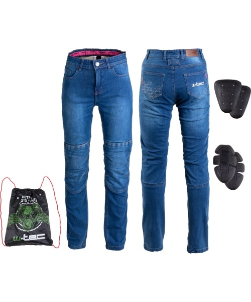 Women's Motorcycle Jeans W-TEC: Moteriški moto džinsai W-TEC GoralCE