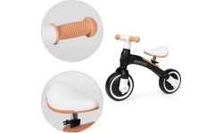 Vaikiški paspirtukai Eco Toys: Krosinis dviratis su pedalais - mokomieji šoniniai ratai 3in1 juodos spalvos ECOTOYS