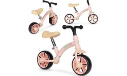 Vaikiški paspirtukai Eco Toys: Vaikiškas krosinis dviratis EVA ratai reguliuojamas balnelis rožinis ECOTOYS