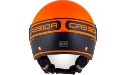 Motorolerių šalmai Cassida: Motociklininko šalmas Cassida Handy Plus Linear Pearl Matte Orange/Black